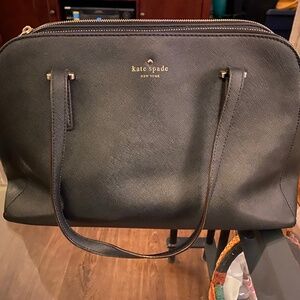Kate Spade Black Saffiano Leather Tote Handbag